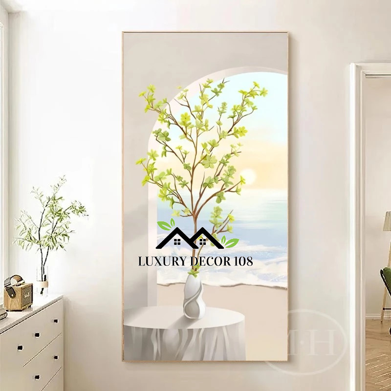 Tranh Tráng Gương "Phong Cảnh Hữu Tình" In UV5D Cao Cấp, Trang Trí Phòng Khách Phòng Ăn, Phòng Ngủ,  Phòng Làm Việc.