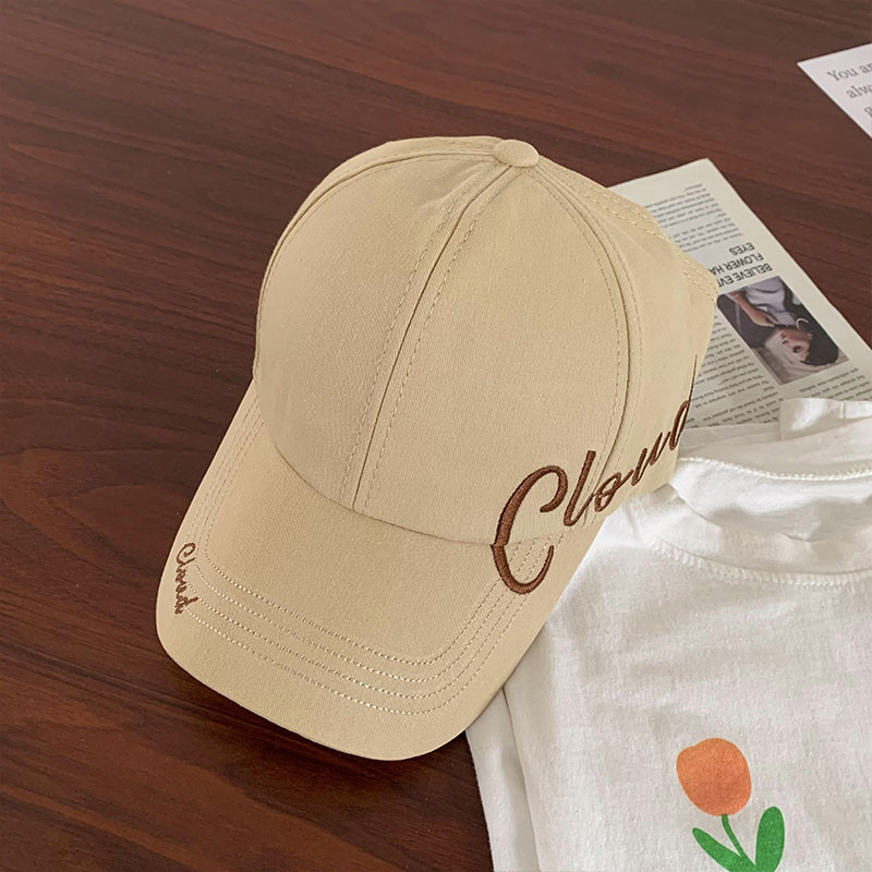 Có Thể Buộc Cao Đuôi Ngựa Mũ Bóng Chày Nữ Mùa Hè Vành Lớn Chống