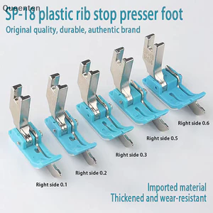 Queenten 1 Nhựa SP-18 edge presser Chân nhúng dòng ép chân phẳng xe nhựa bò gân cạnh ép chân may phụ kiện QT