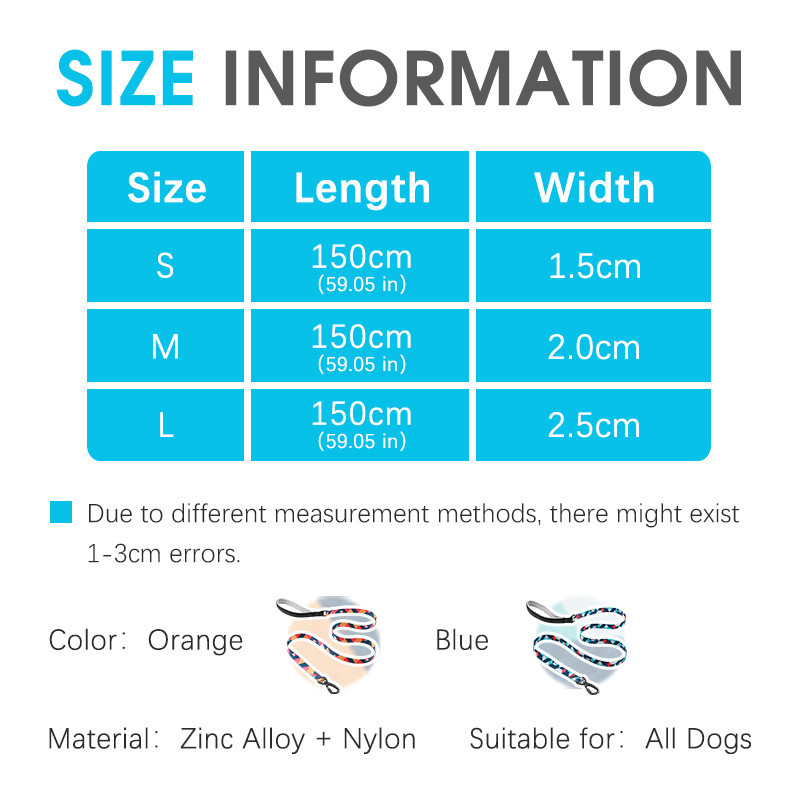 HamshMoc Dây Xích Chó Tay Cầm Đệm Mềm Dây Dẫn Thú Cưng Nylon Chịu Lực Phản Quang Dây Xích Thú Cưng Cho Nhỏ Vừa Chó Lớn Đi Bộ Ngoài Trời