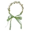 Flgo Eye Catching Pearl Leaf Headband Sweet Kid Phong Cách Dân Tộc Chụp Ảnh Băng Đô Quấn Tóc
