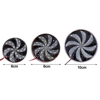 Lookshow 1 Vòng Xe Máy Nhiều Màu Sắc LED Nhấp Nháy Không Khí Đèn Sửa Đổi Cối Xay Gió Đèn Bánh Xe Đèn Flash M9V7