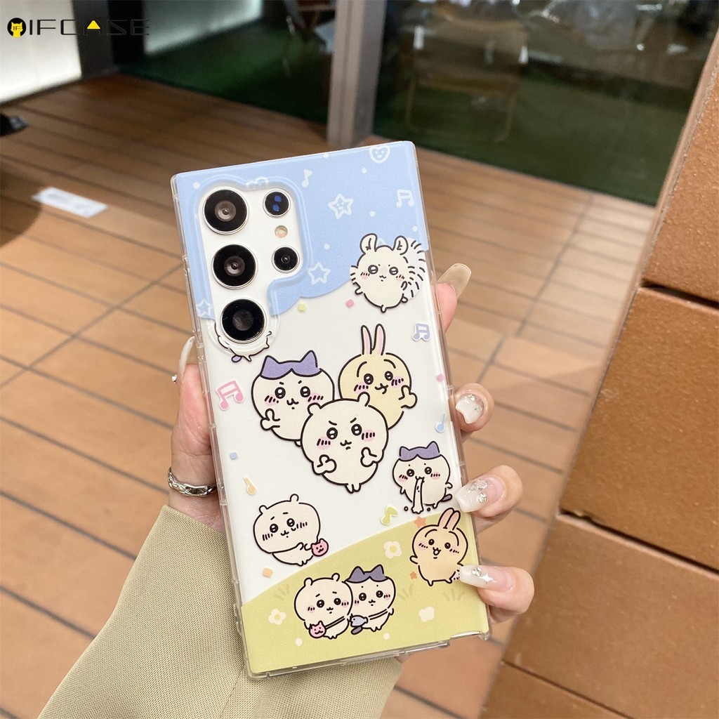 Dành Cho Samsung Galaxy Note 20 Ultra 10 Plus Lite 10 + M30 M30s M23 M20 F23 Ốp Điện Thoại Chiikawa Usagi Hamster Thỏ Thỏ Hoạt Hình Trong Suốt Vỏ Silicon Mềm