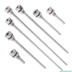 Allilivefoua2 Thép không gỉ Thermowell chuyên nghiệp M10X1 5 Sợi OD6mm cho cảm biến nhiệt độ 35 50 100 150 200 250