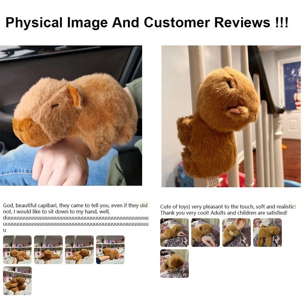 Yuukii Capybara Clap Circle, PP Cotton Động Vật Dây Đeo Tay Trang Trí, Hoạt Hình Dễ Thương Vòng Vỗ Tay Thú Nhồi Bông Đồ Chơi Sinh Nhật