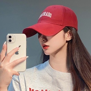 Mũ bóng chày chống nắng thời trang đa năng Retro thêu chữ cái Mũ bóng chày cho nữ Cô gái
