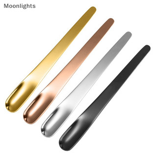 Moonlights 1 Thìa Cà Phê Bằng Thép Không Gỉ Thìa Phẳng Cho Món Tráng Miệng Cà Phê Muỗng Trộn EN