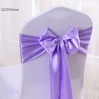 Gcdhome Nhiều Màu Sắc Sa Sash Ghế Cưới Nơ Chất Lượng Cao Cho Ghế Có Sash Sinh Nhật Khách Sạn Thể Hiện Trang Trí Bán Buôn HOT