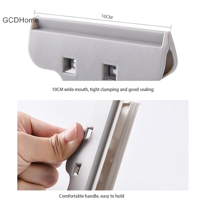 Gcdhome Niêm Phong Kẹp Trái Cây Khô Túi Thực Phẩm Đồ Ăn Nhẹ Lớn Kẹp Chống Ẩm Túi Nhựa Niêm Phong Túi Ăn Nhẹ Niêm Phong Kẹp HOT
