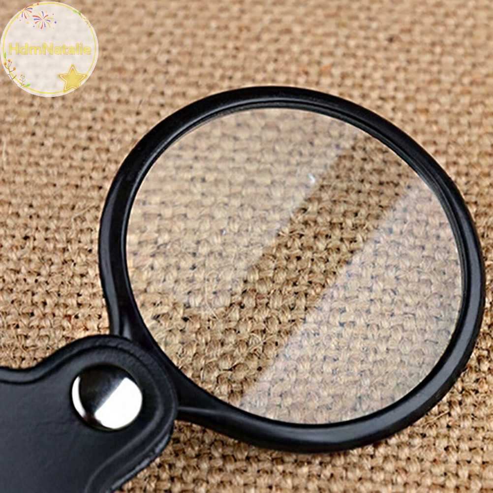 HdmNatalie Pocket 5X50mm Gấp Trang Sức Kính lúp Kính lúp Mắt Ống Kính Lúp VN