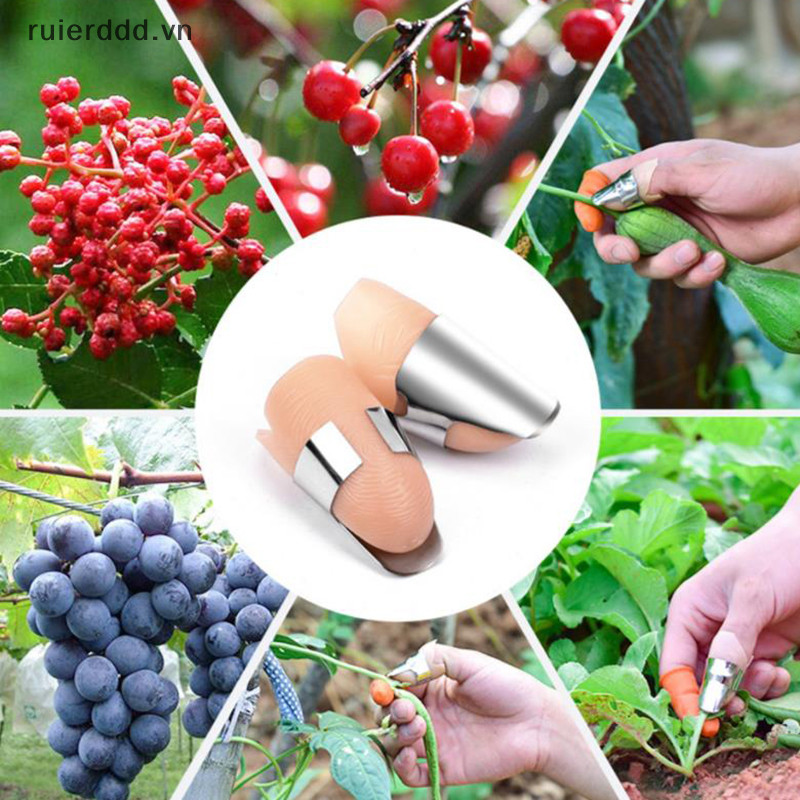 # New # Portable Finger Cover Harvesg Cắt tỉa Pick Separator Máy cắt ngón tay cái rau củ.