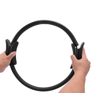 Pilates Ring Magic Circle Tập thể dục Sức mạnh tập thể dục Công cụ tập Yoga-Đen