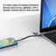 Cáp Sạc Đa Năng Ngắn Cho Du Lịch Móc Khóa Từ Tính Di Động 4 Trong 1 Dây Sạc Nhanh PD 60W USB A / C Đến Loại C Cho Miếng Lót Điện Thoại
