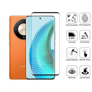 Kính cường lực bảo vệ màn hình Honor X9b 5G 2 trong 1 cho Honor X9a X7b X8b X5 X6a Plus 4G 9D Kính bảo vệ phim có ống kính máy ảnh