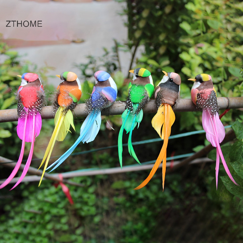 Zthome Mô Phỏng Lông Chim Đồ trang trí Giả Nhân Tạo Bọt Động Vật Nhà Vườn Trang Trí HOT