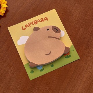 Highviewls Memo Pad, Văn phòng phẩm Phim hoạt hình Capybara Giấy dán, Quà tặng Đồ dùng học tập 30 tờ Danh sách việc cần làm tự dính