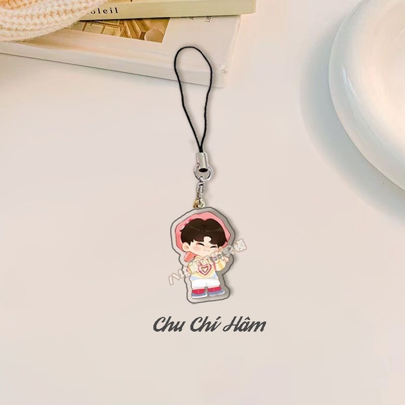 Dây treo điện thoại GIA TỘC TF TF3 in hình mica acrylic dây móc khóa idol thần tượng hoa ngữ cpop tiện lợi xinh xắn