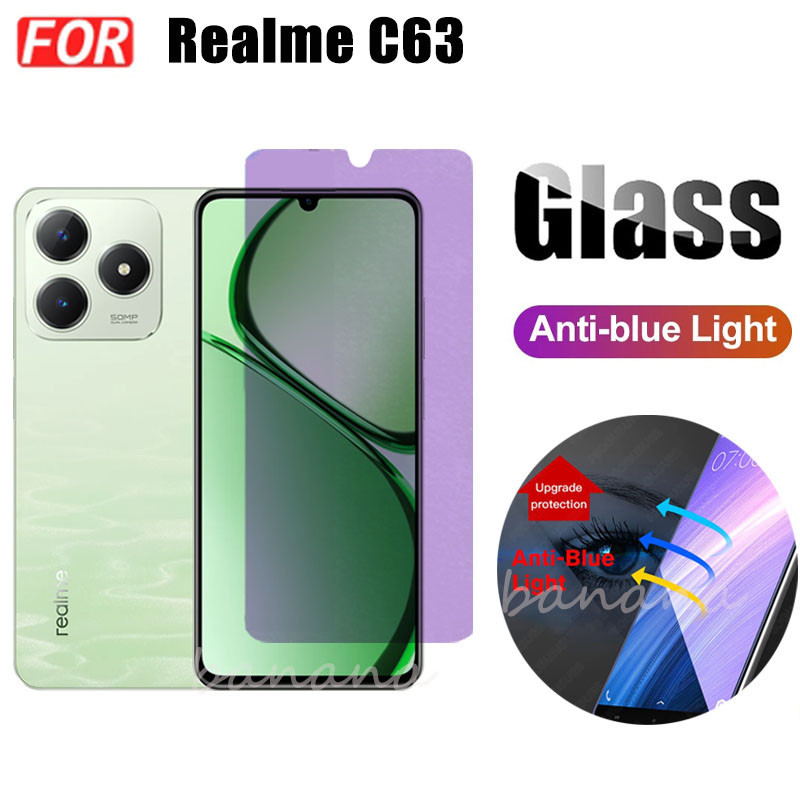 Ốp Điện Thoại Chống Sốc 3 Trong 1 Realme C63 C 63 Cho Realme C67 C65 C53 C51 12 5G 12 + Kính Cường Lực Và Ống Kính Chống Tia Xanh