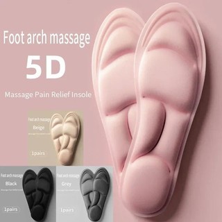 5d Memory Foam Insole Thể Thao Chạy Bộ Đế Cho Giày Nữ Nam Khử Mùi Đệm Thoáng Khí Chăm Sóc Bàn Chân Chỉnh Hình Miếng Lót Giày