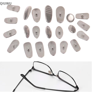Qiuwu 1 Cặp Miếng Đệm Mũi Titan Giọt Nước Vít Cho Kính Mắt Chống Trượt Giữ.
