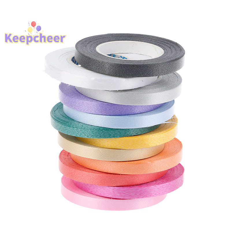 [Keepcheer] 10M / Cuộn Ruy Băng Sinh Nhật Trang Trí Đám Cưới Bóng Ruy Băng Lụa Sa Ruy Băng [Mới]
