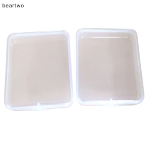 < Beartwo > Hộp lưu trữ bằng nhựa trong suốt Photocards Hộp lưu trữ thẻ nhỏ Hộp sắp xếp đẹp