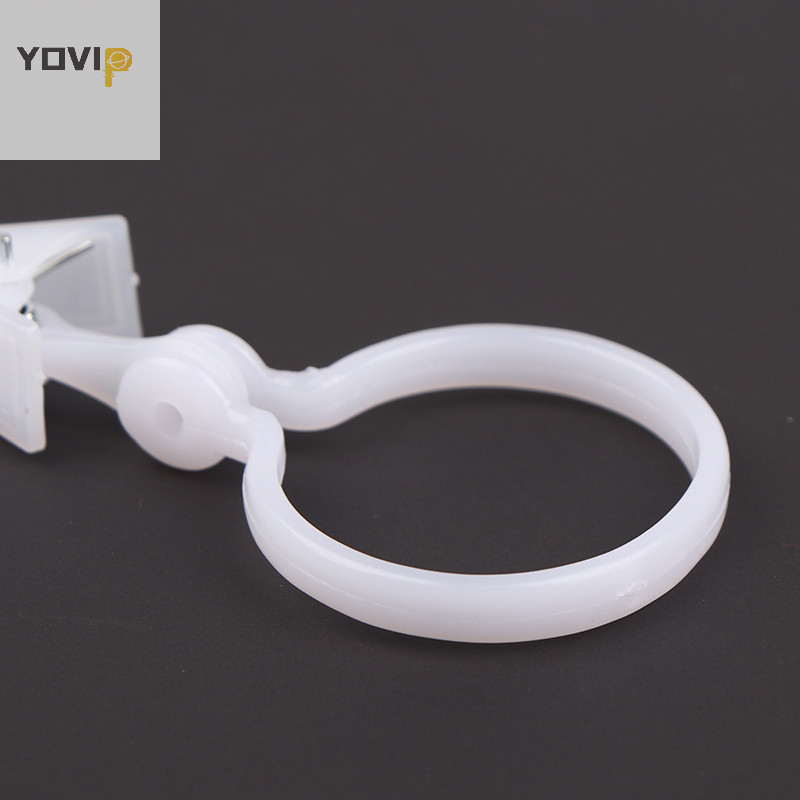 Yovip 10 Cái Khóa Rèm Nhựa Kẹp Rèm Trắng Thắt Khóa Đồ Gia Dụng VN