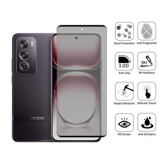 Oppo Reno 12 Pro 5G 2 Chiếc Kính Cường Lực Chống Nhìn Trộm Chất Lượng Cao Bảo Vệ Màn Hình Cho OPPO Reno 12 11 10 Pro Plus 5G Phim Bảo Vệ Kính 9D Chống Gián Điệp