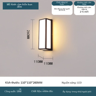 Trang Trí Nhà Cửa Đèn Treo Tường Siêu Sáng Cầu Thang Ais Bên Ngoài Tường Ban Công Đèn Cảm Ứng Ngoài Trời Đèn Tường Chống Thấm Nước Đèn Sân Vườn