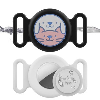 MELEN Vỏ Bảo Vệ AirTag Cho Thú Cưng, Vòng Cổ Silicon Chống Nước Chống Thất Lạc Họa Tiết Hoạt Hình Dễ Thương Cho Chó Mèo