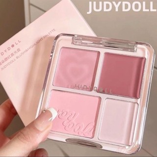 [ CHÍNH HÃNG JUDYY DOLL ] Bảng Phấn Má 4 Ô JUDYY DOLL Blush Highlight Palette