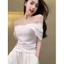 Áo cộc kiểu nữ trễ vai ôm body chất liệu thun co giãn hottrend xu hướng Hàn hàng QCCC MT33 SP180