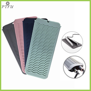 Ptfu Mới 1 al Silicon Chịu Nhiệt Miếng Lót Cách Nhiệt Thảm Cho Tóc Máy Duỗi Nhiệt Uốn Gậy Uốn Sắt Phẳng Mới