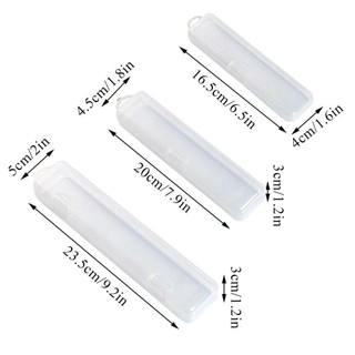 [Còn hàng] NOOKSTORY 1 Cái Hộp nhựa, Bút chì kẻ mày Bộ đồ ăn Đũa có nắp Hộp đựng cọ trang điểm, Dụng cụ làm đẹp di động đa chức năng trong suốt