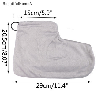 Beautifulhomea 1 Cặp Paraffin Sáp Nhiệt Spa Găng Tay Bảo Vệ Chân Ấm Hơn Móng Chân Làm Móng Tay TH