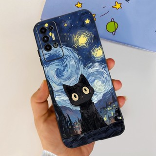 Vỏ Mềm Cho Tecno Pova 2 LE7 LE7n Ốp Lưng Hoạt Hình Dễ Thương Phi Hành Gia Matte Silicon Vỏ Điện Thoại Cho Tecno Pova 2 2021 Pova2 Ốp Lưng