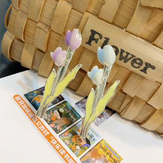 Thanh Lịch Tính Khí Cô Gái Tulip Kẹp Phong Cách Mới Nổ Kích Thước Nhỏ Kẹp Tóc Bên Mỏ Vịt Kẹp Phụ Kiện Tóc