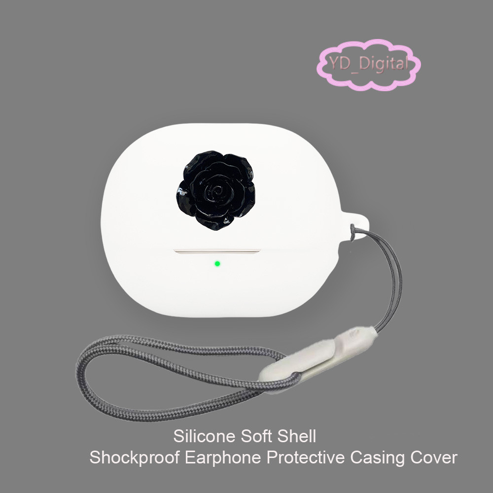 Cho SoundPEATS Air 6 HS Vỏ Tai Nghe Silicon Hoạt Hình 3D Vỏ Bảo Vệ Tai Nghe Vỏ Mềm Tay Có Nhẫn