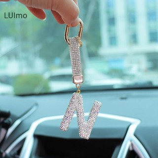 Luimo Thời Trang Lấp Lánh Kim Cương Giả Bảng Chữ Cái Móc Khóa Chữ Dễ Thương Quyến Rũ Vòng Chìa Khóa Ba Lô Tinh Tế Phụ Kiện Trang Trí Quà Tặng SBS