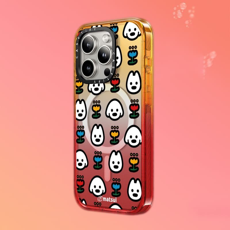 Casetify X Nhiều Chó Ốp Lưng Cạnh Đen Đào Haze Cotton Kẹo Bộ Sưu Tập Màu Sắc Trong Suốt Cứng Ốp Lưng Tác Động Cho Apple IPhone 12 13 14 15 16 Pro Max Plus Có Hộp