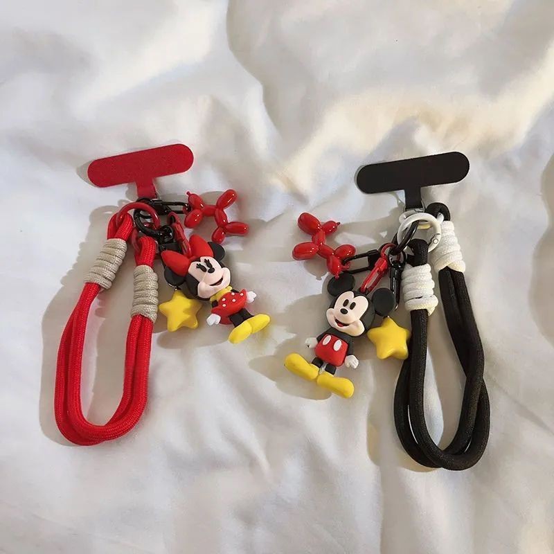 Điện thoại di động Mickey dễ thương chống mất và chống rơi dây treo phổ thông