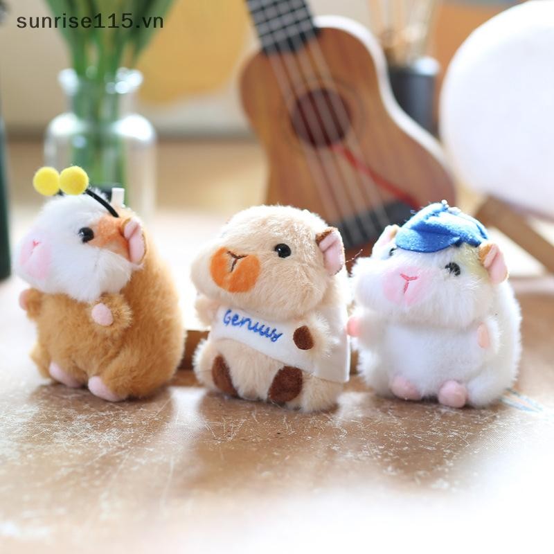 Srvn Hoạt Hình Hamster Sang Trọng Móc Khóa Thú Nhồi Bông Dễ Thương Búp Bê Xe Móc Khóa Túi Mặt Dây Chuyền Ba Lô Quà Tặng Trang Trí.