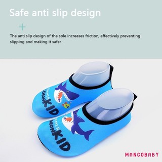Mg-toddler Trẻ Em Bơi Nước Nhanh Khô Chống Trơn Trượt Da Nước Chân Trần Giày Thể Thao Aqua Tất Cho Bé Trai Bé Gái