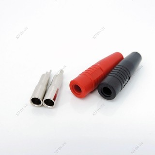 5 Cái / 1 Cặp Đồng 4 Mm Cách Nhiệt Chuối Nữ Ổ Cắm Jack Cắm Dây Đồng Hàn Cáp Kết Nối Đỏ Đen F @ 2VN