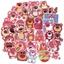 50 Sticker Miếng Dán Hoạt Hình - Gấu Dâu Tây - Dùng Dán Cho Laptop / Notebook / Mũ Bảo Hiểm