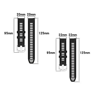 Dây đeo silicon chạy bộ ngoài trời 20mm 22mm cho Huami Amazfit Bip 6 / Bip5 / 5 Unity / Bip3 Pro / Bip Lite S U