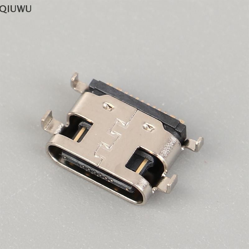 Qiuwu 10 Cổng Jack Sạc USB Type-C Cho Teclast M40 P20HD P20 USB C Cắm Sạc Dock Ổ Cắm Kết Nối.