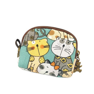 WOAY Đổi Tiền Tổ Chức, Ví Đựng Tiền Xu Phong Cách Hoạt Hình Canvas, Ví Mini Bền Đẹp Cổ Điển Dễ Thương Dành Cho Nữ Bé Gái