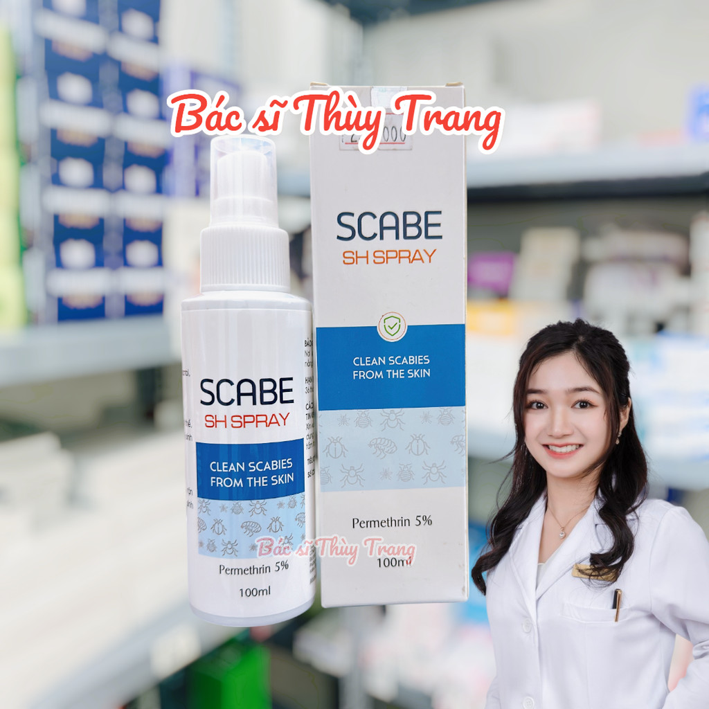 Scabe SH Spray Xịt ghẻ chấy rận bọ mèo chó ký sinh trùng chai 100ml ...