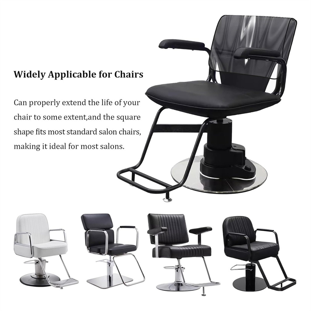 2 Gói Bảo Vệ Bọc Ghế Salon, Trong Suốt Ghế Làm Tóc Vuông Cho Phù Hợp Với Hầu Hết Các Ghế Tiêu Chuẩn